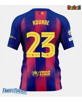Barcelona Jules Kounde #23 Tricou Fotbal Replică 2025-26 Barbati Acasa